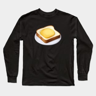 Butter Coffee Toast Sandwich Bread Vintage Yummy Kawaii Long Sleeve T-Shirt